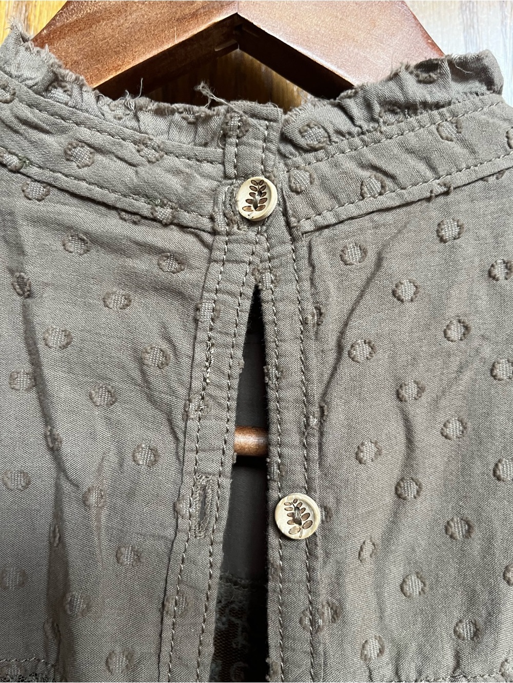 Pilcro anthropologie Olive Green Dress S - Picture 5 of 5